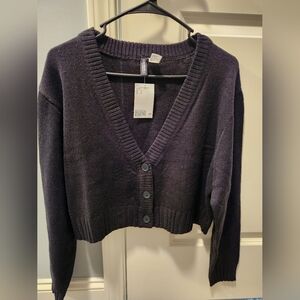 H&M + Divided Crop Cardigan Sweater